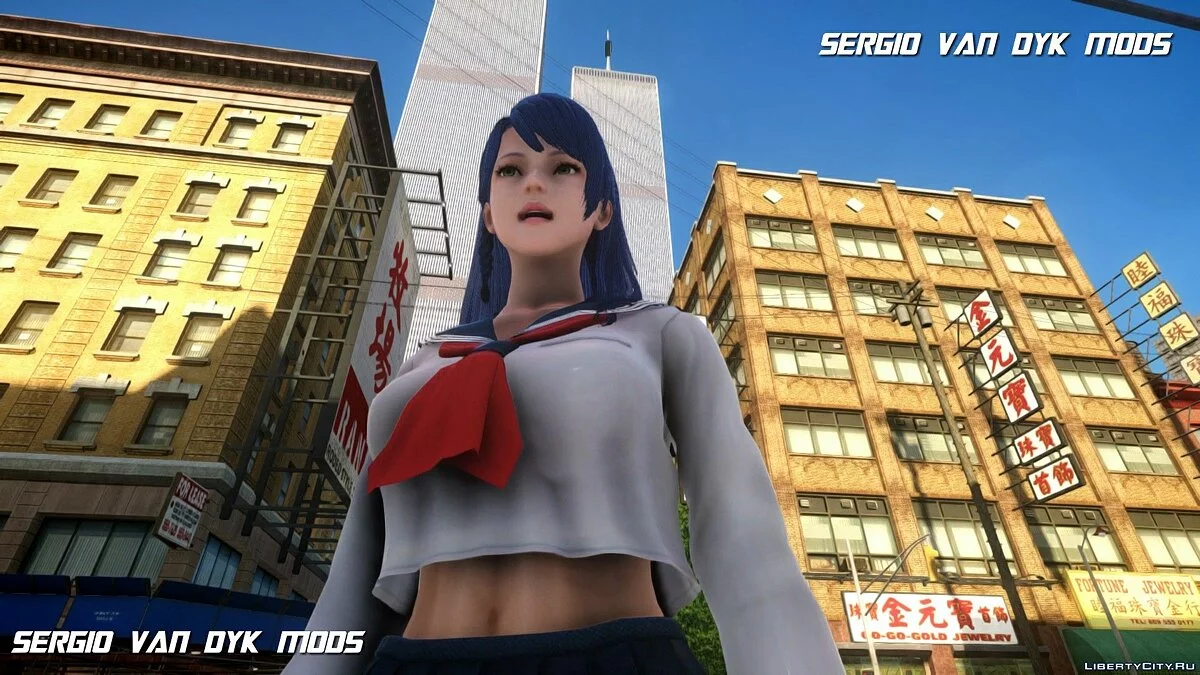 Lobelia in School Uniform from Dead or Alive Xtreme: Venus Vacation / GTA 4