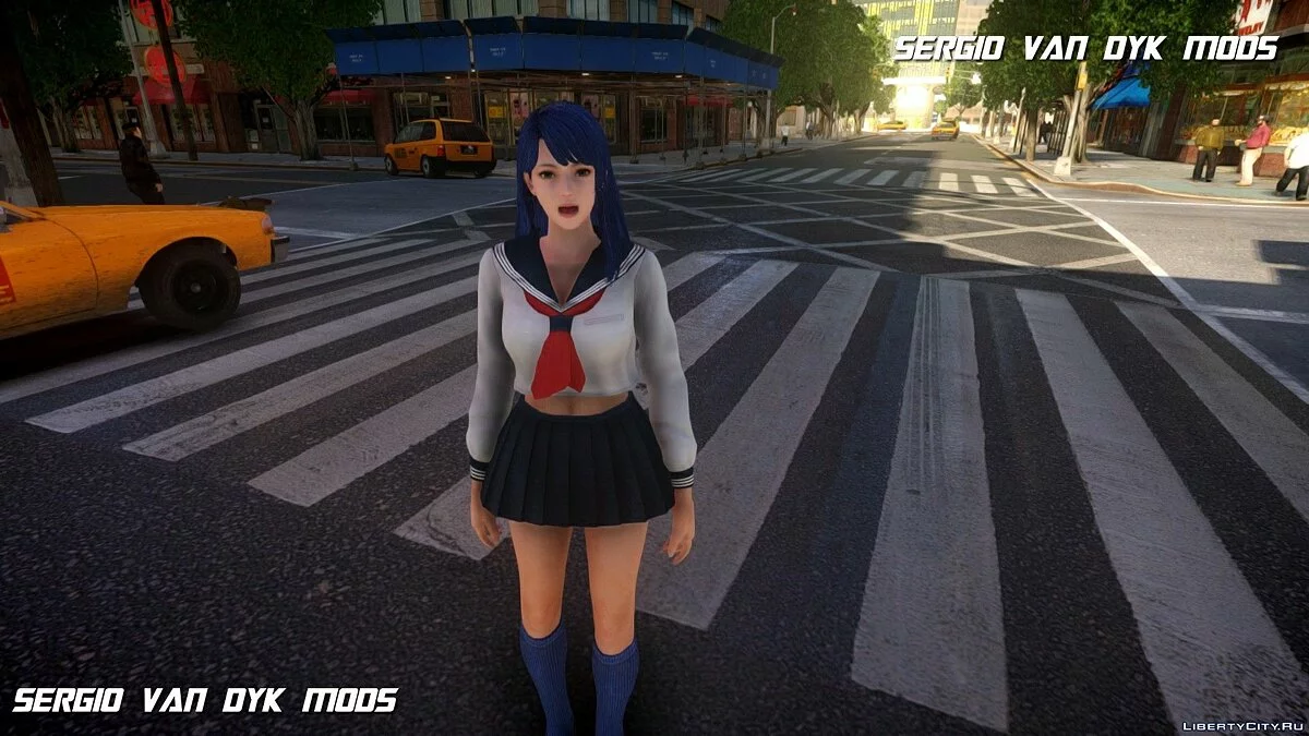 Lobelia in School Uniform from Dead or Alive Xtreme: Venus Vacation / GTA 4