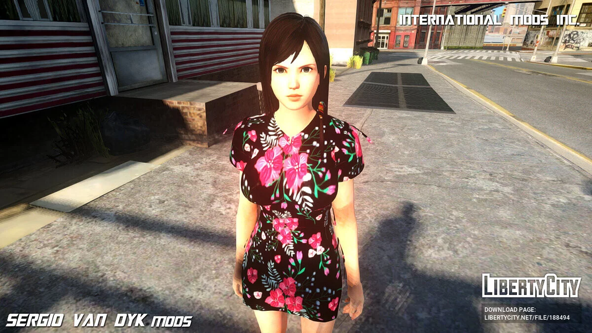 Kokoro de Dead Or Alive con un vestido / GTA 4