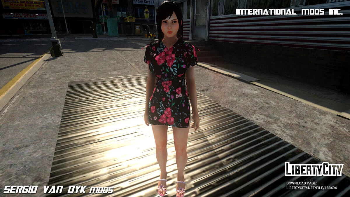 Kokoro de Dead Or Alive con un vestido / GTA 4