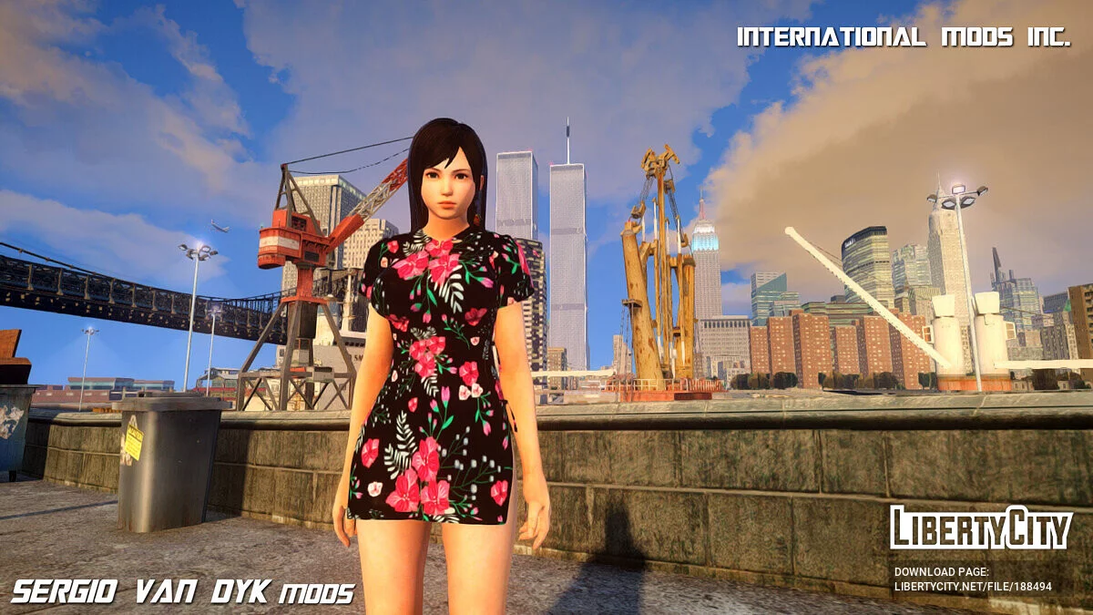 Kokoro de Dead Or Alive con un vestido / GTA 4