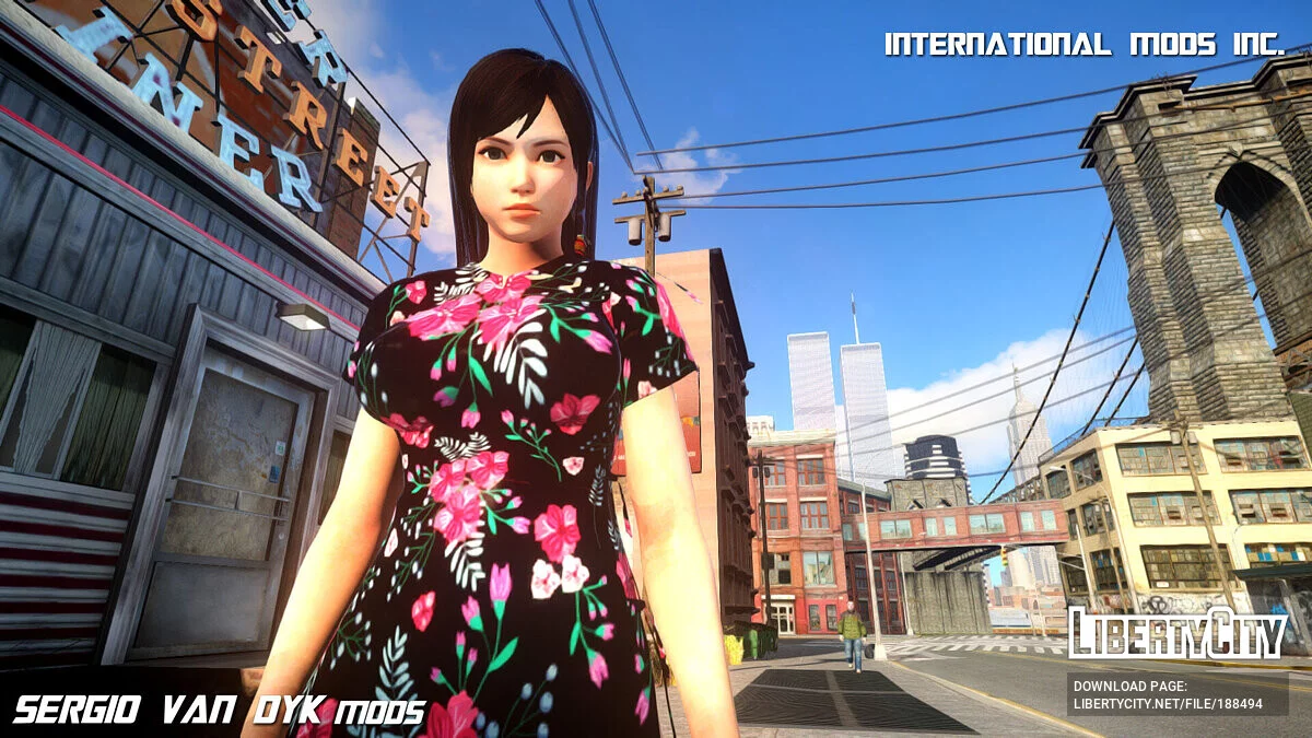 Kokoro de Dead Or Alive con un vestido / GTA 4