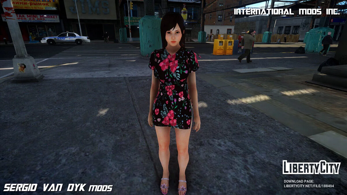 Kokoro de Dead Or Alive con un vestido / GTA 4