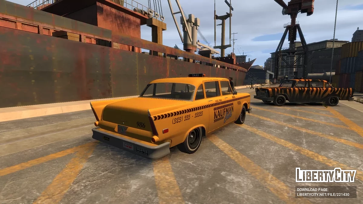 Declasse Cabbie "Kaufmann Cab" & "Zebra Cab" Livery Pack / GTA 4
