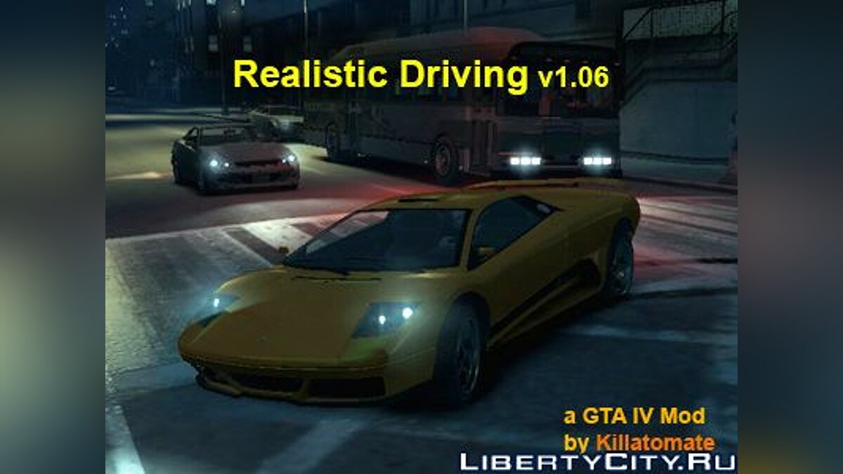 Realistic Driving v1.06 for GTA 4 - Картинка #1