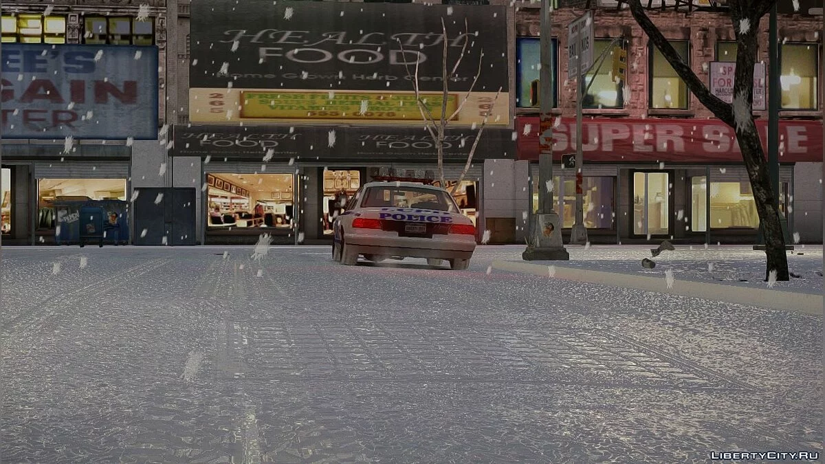 Snowfalls v2.0 Різдвяне видання [GTA IVEFLC] / GTA 4