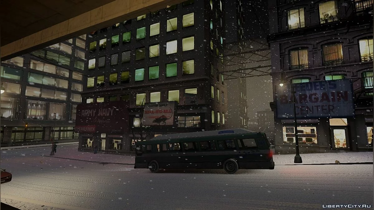 Snowfalls v2.0 Різдвяне видання [GTA IVEFLC] / GTA 4