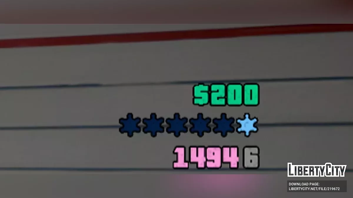 Faithful Texts and Wanted Stars Colors for GTA VC: Nextgen Edition / GTA 4