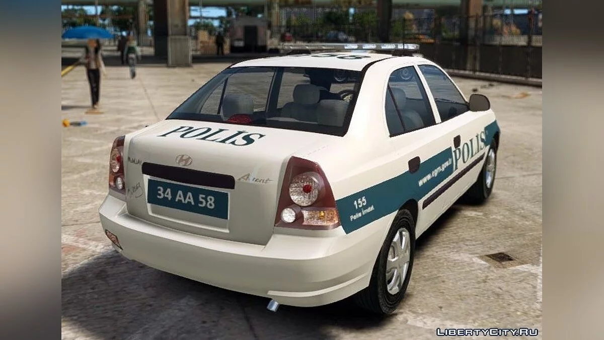 Hyundai Accent Admire Турецька поліція ELS / GTA 4