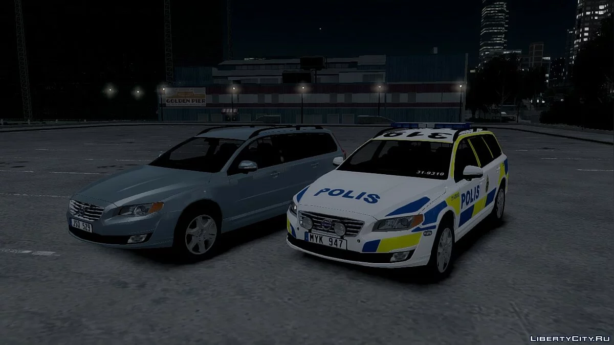 2014 Volvo V70 Swedish Police / GTA 4