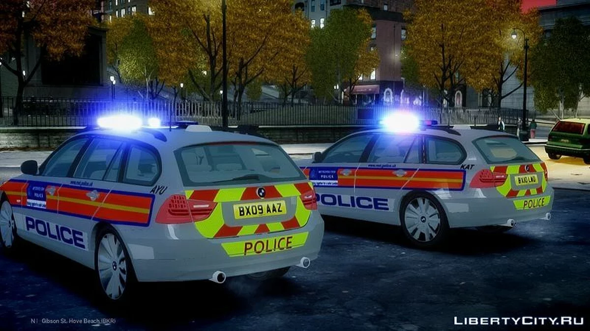 Met Police BMW 3 Series Touring E91 Area Car Pack / GTA 4