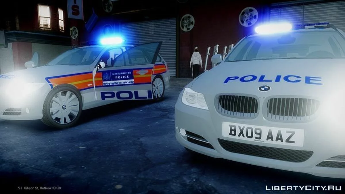 Met Police BMW 3 Series Touring E91 Area Car Pack / GTA 4