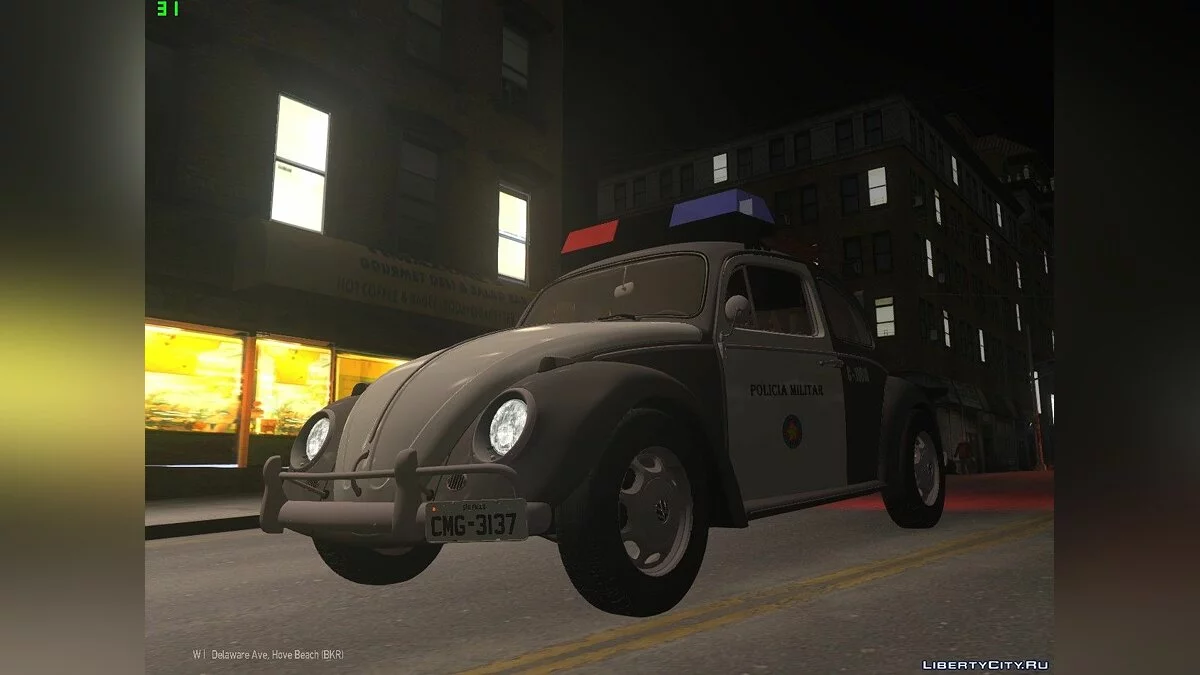 Volkswagen Fusca (Beetle) 1980 Військова поліція Сан-Паулу / GTA 4