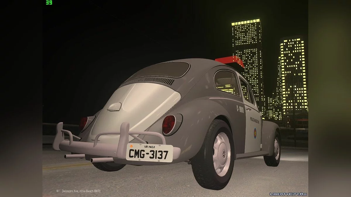 Volkswagen Fusca (Beetle) 1980 Військова поліція Сан-Паулу / GTA 4