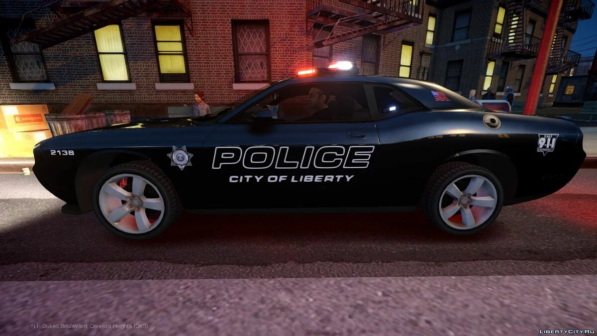Dodge Challenger Police Car[ELS] / GTA 4