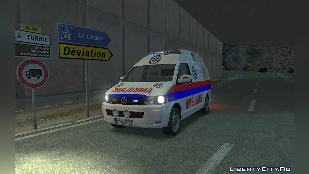 Volkswagen T5 Polish Ambulance / GTA 4