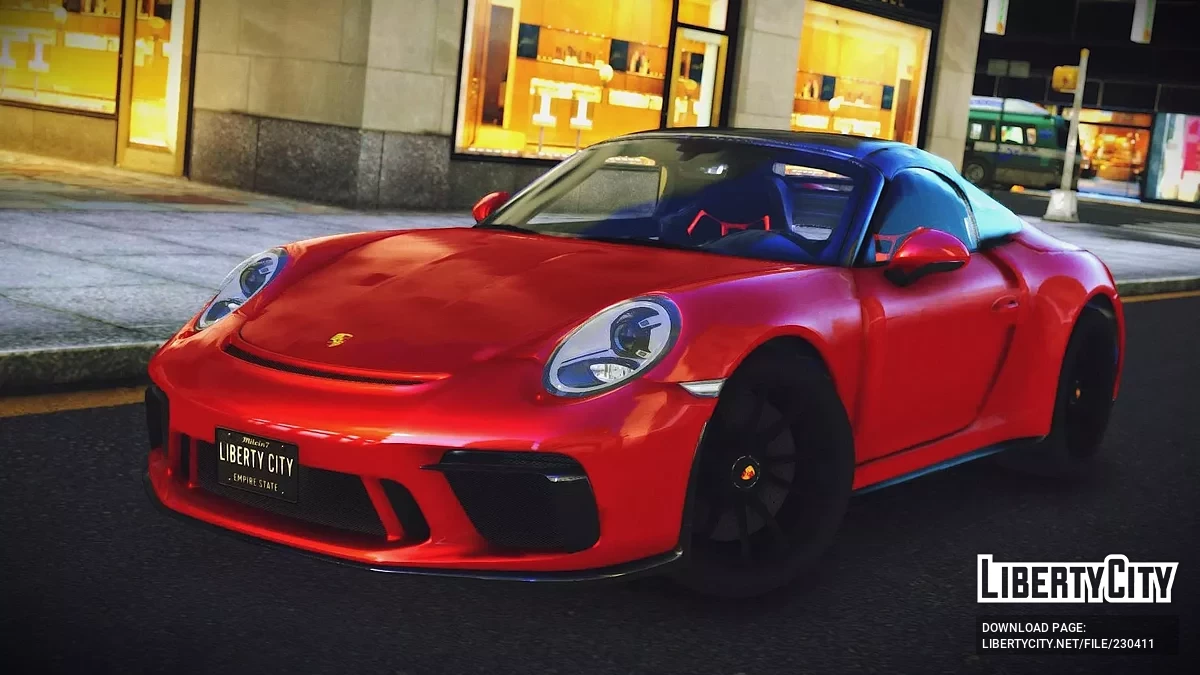 بورش 911 سبيدستر 2020 [إضافة / عجلة قيادة متحركة] / جي تي إيه 4