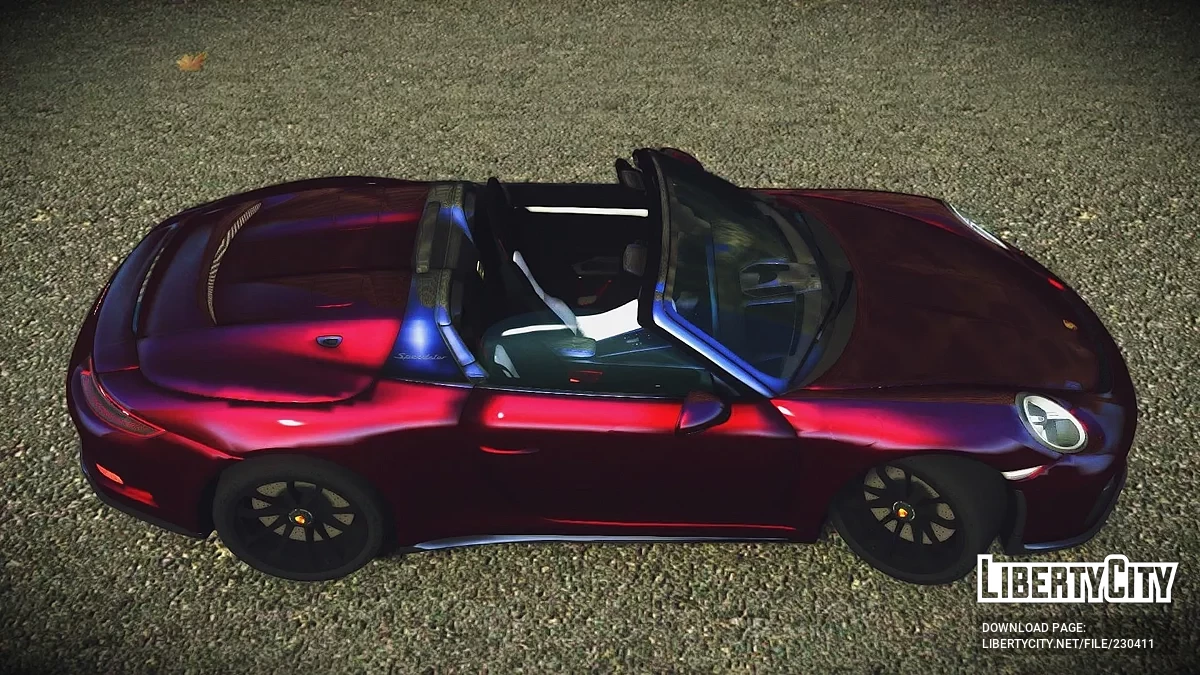 بورش 911 سبيدستر 2020 [إضافة / عجلة قيادة متحركة] / جي تي إيه 4