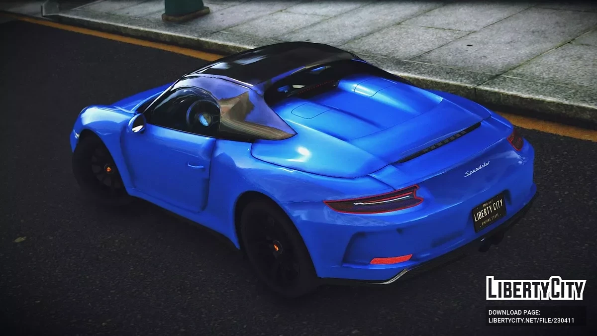 بورش 911 سبيدستر 2020 [إضافة / عجلة قيادة متحركة] / جي تي إيه 4