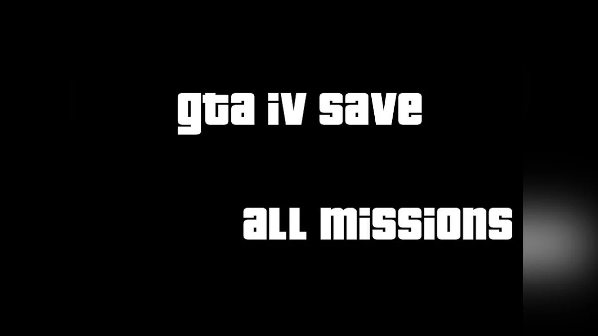 GTA IV Saves / GTA 4
