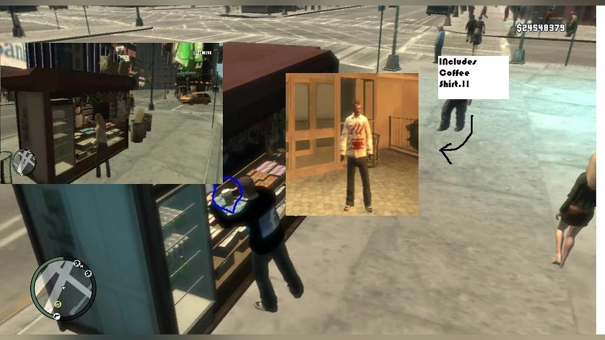 Кафе на тротуарах / GTA 4