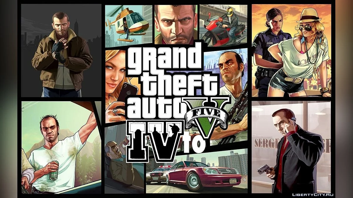 GTA 5 to 4 Package v.2.2 / GTA 4