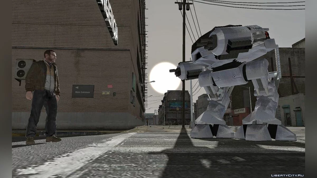GTA IV - روبوت ED-209 / جي تي إيه 4