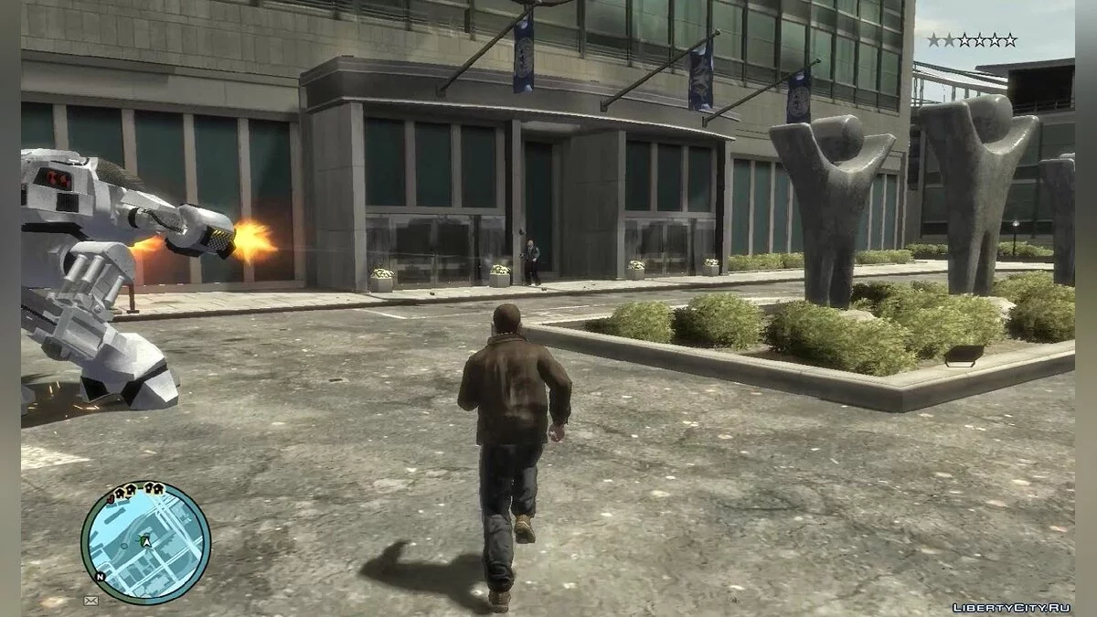 GTA IV - روبوت ED-209 / جي تي إيه 4