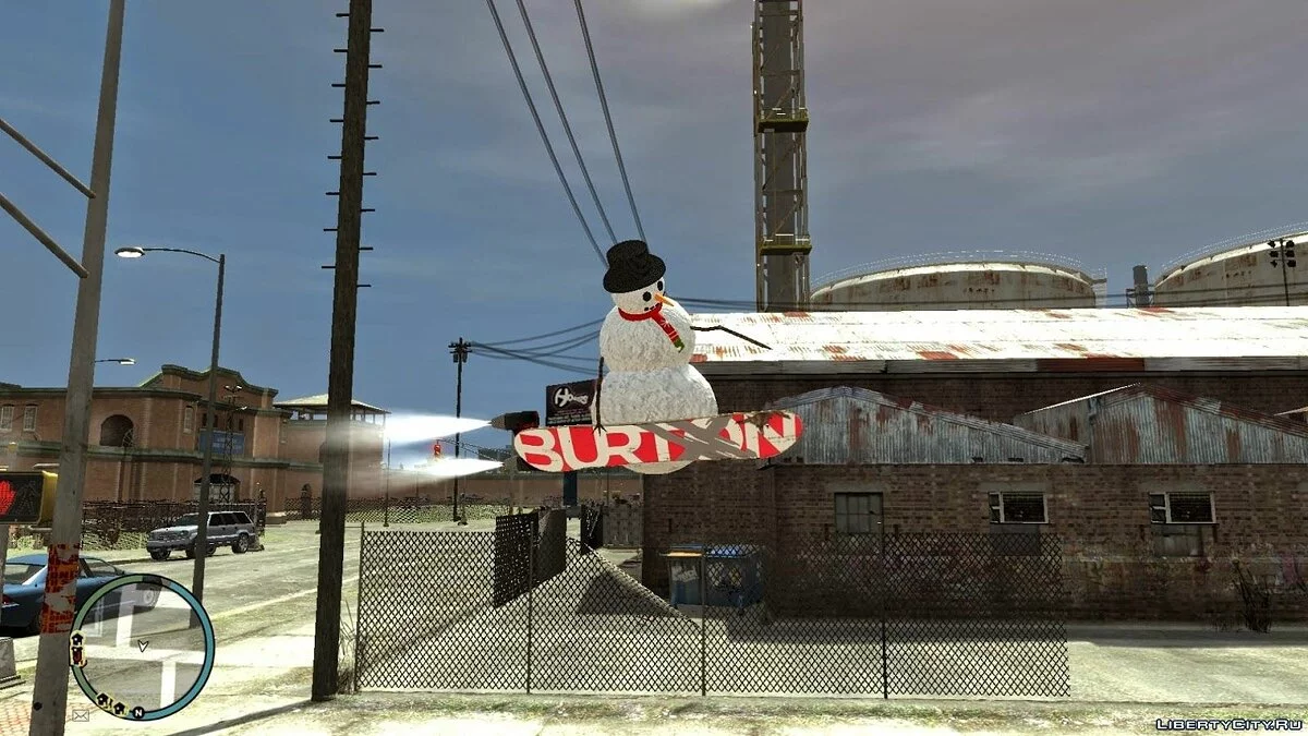 Mod de muñeco de nieve radical (+Snowboard) / GTA 4