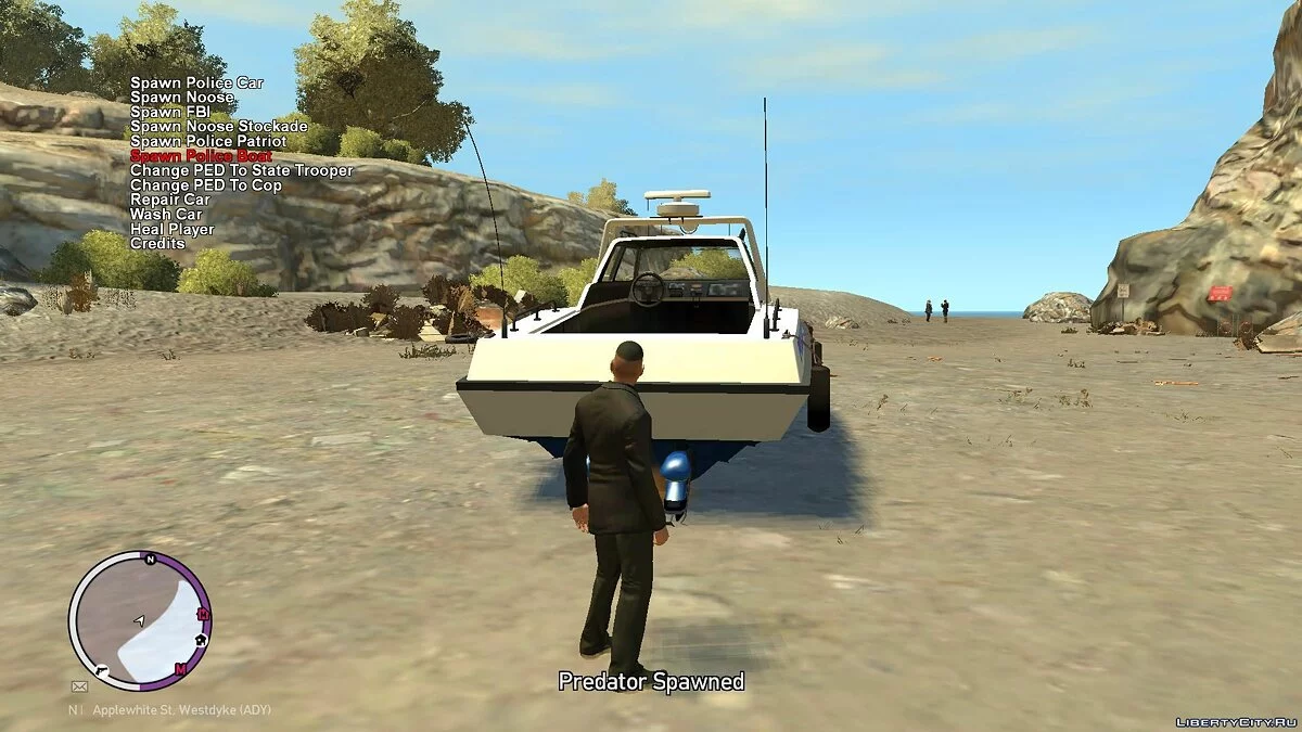 PoliceMenu 3.0.1 - Menu Spawn Polisi / GTA 4