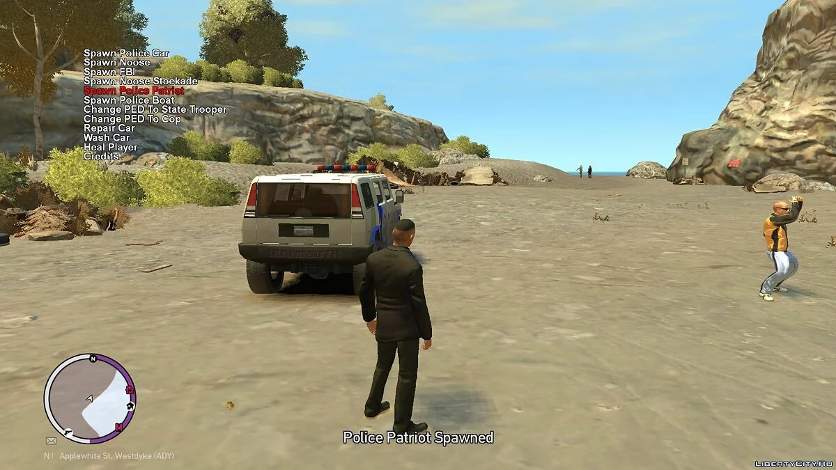 PoliceMenu 3.0.1 - Menu Spawn Polisi / GTA 4