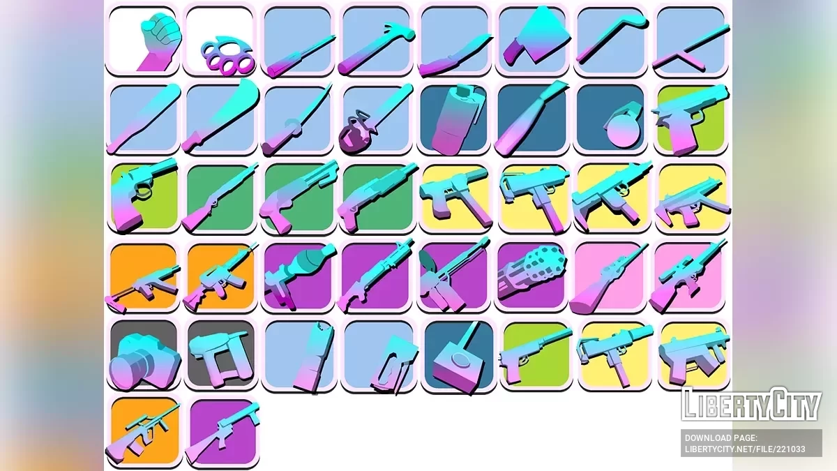 Classic Vice City Weapon Glow Pickups / GTA 4