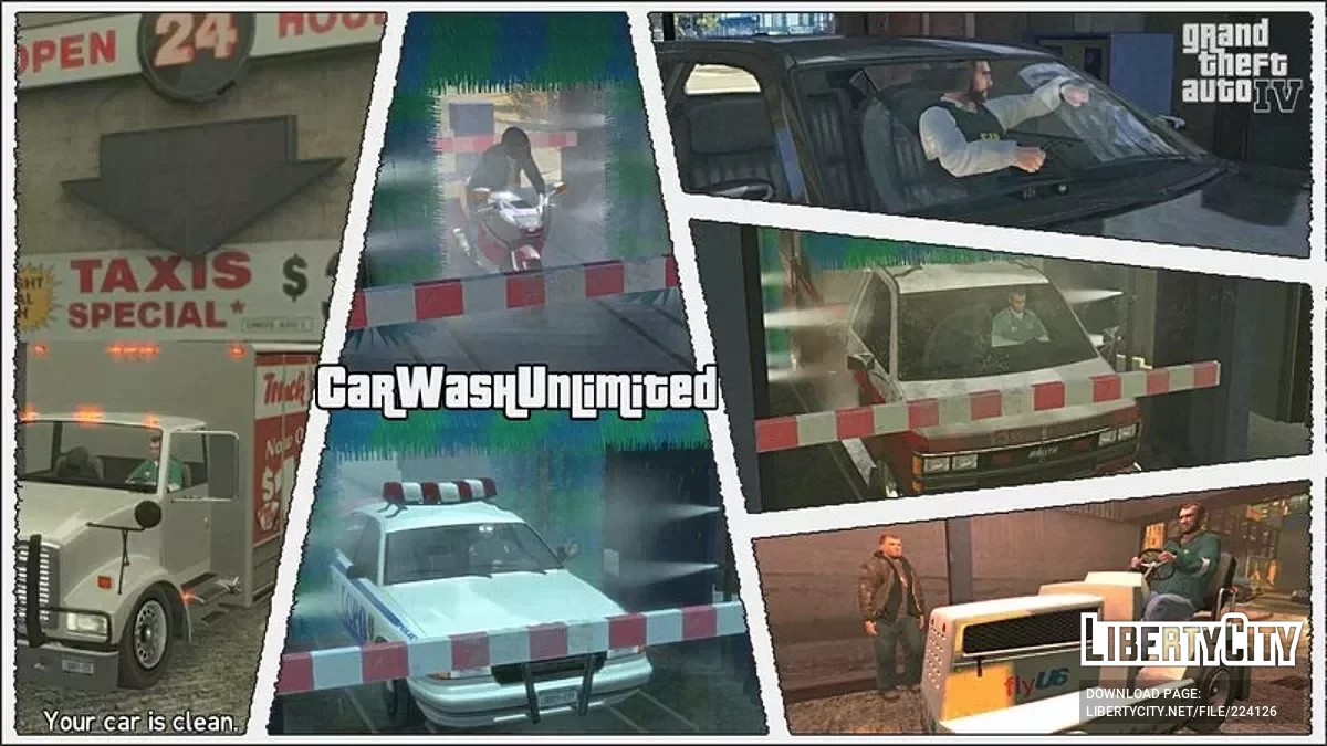 Можливість мити будь-які машини / GTA 4
