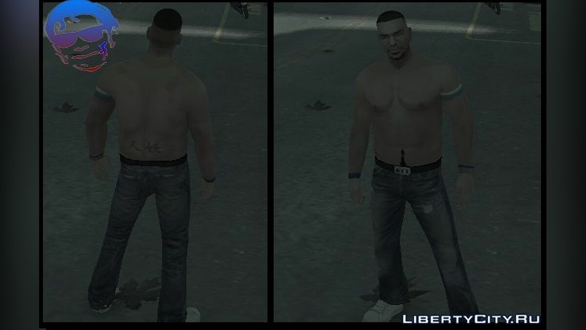 GTA 3 Claude Shirtless + Skins GTA III Mod 