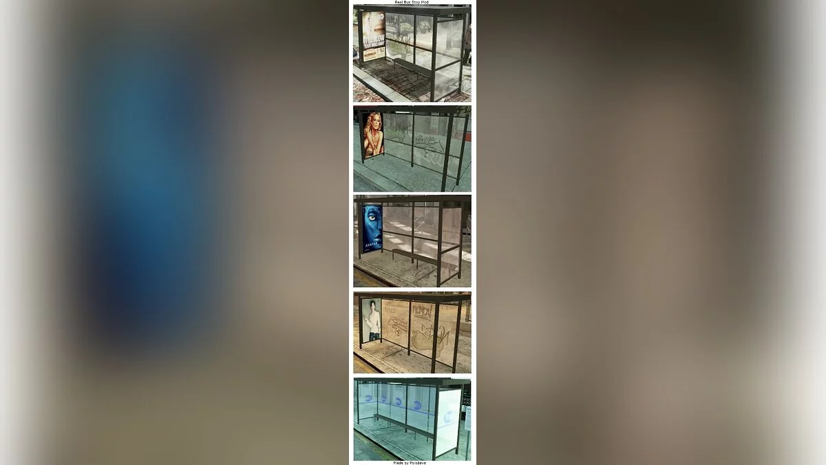 New bus stops / GTA 4