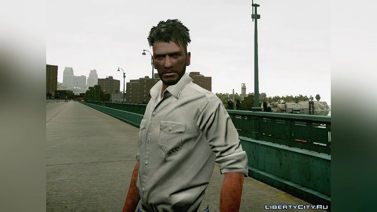 Стрижка полубокс і невелика борода для Ніко / GTA 4
