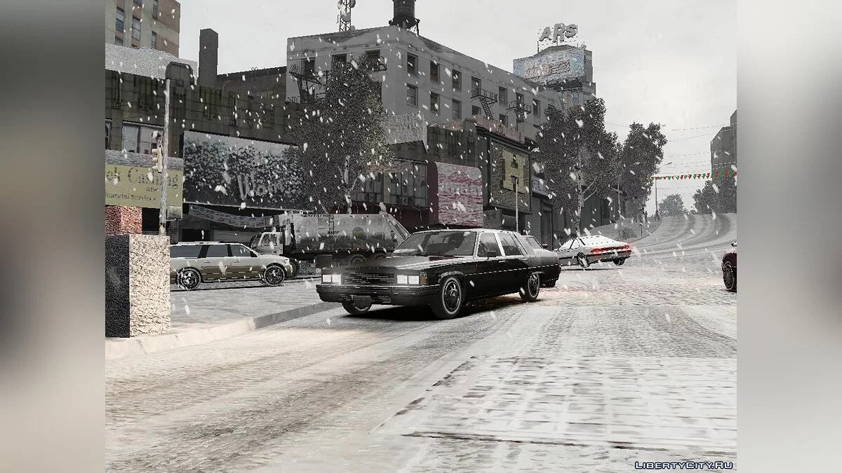 Winter Liberty Props - Зимовий мод / GTA 4