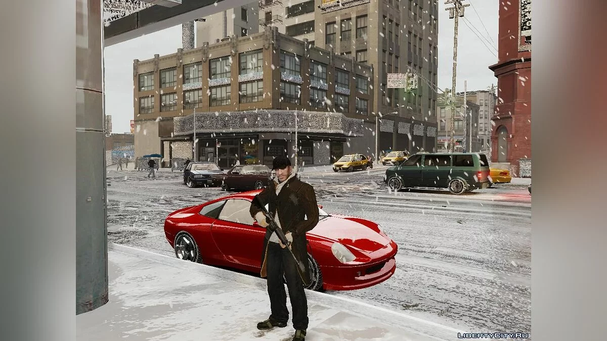 Winter Liberty Props - Зимовий мод / GTA 4