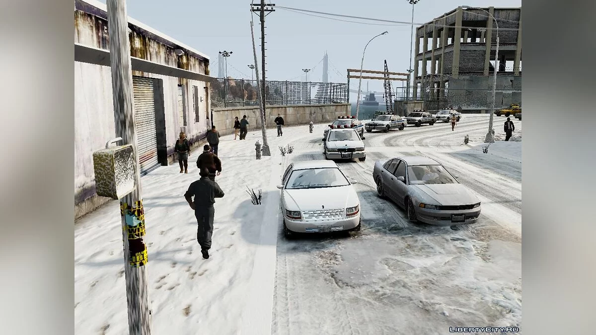 Winter Liberty Props - Зимовий мод / GTA 4