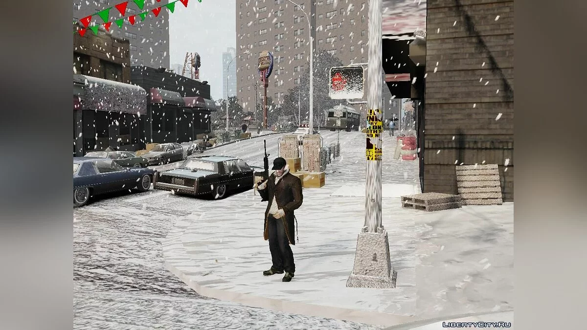 Winter Liberty Props - Зимовий мод / GTA 4
