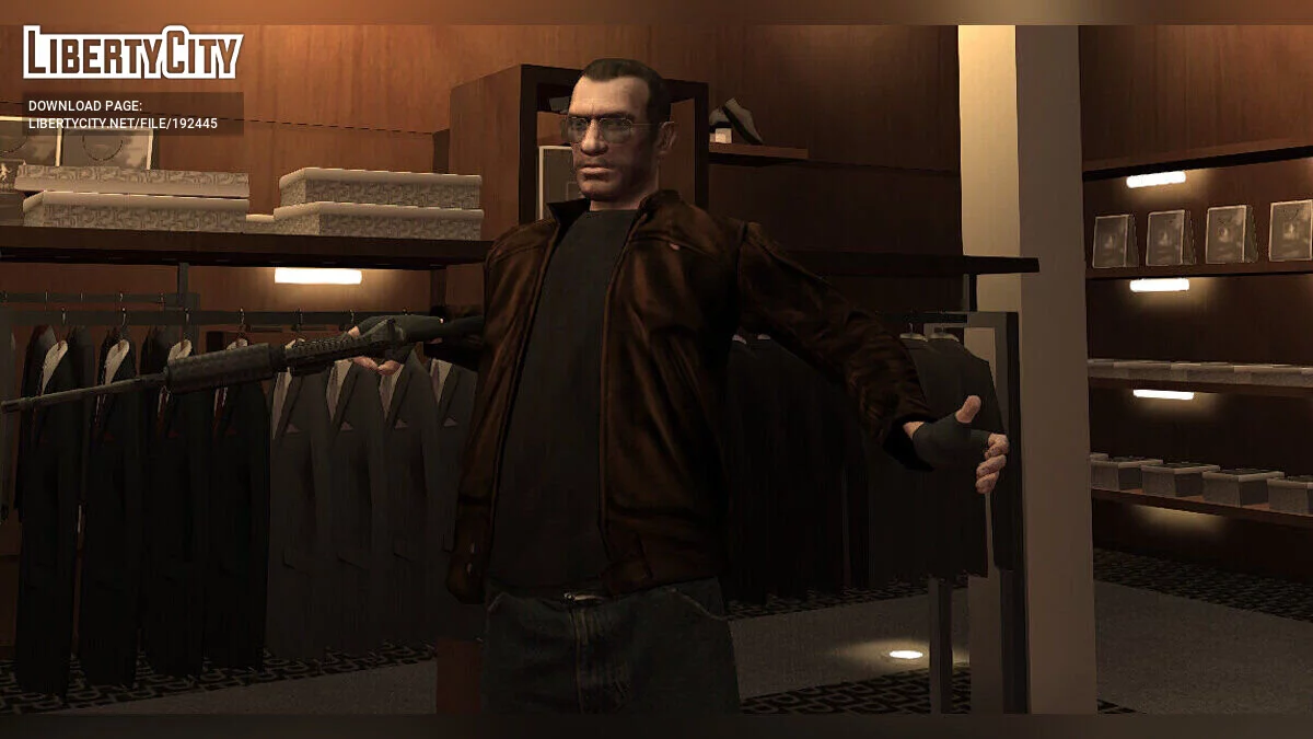 Veste noire et marron pour Niko Bellic / GTA 4