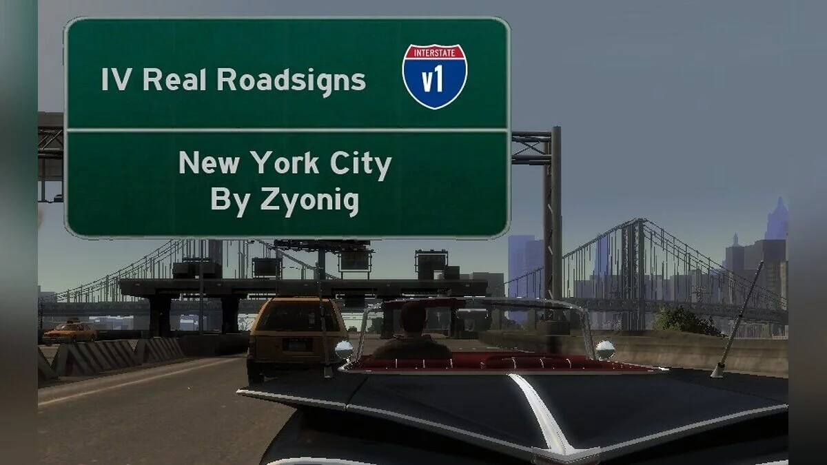 Papan Tanda Jalan Nyata New York / GTA 4