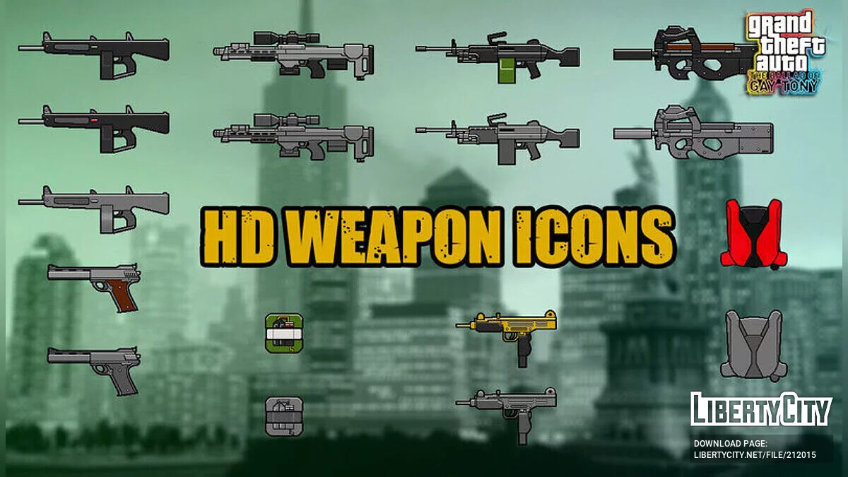 Icônes d'armes HD / GTA 4