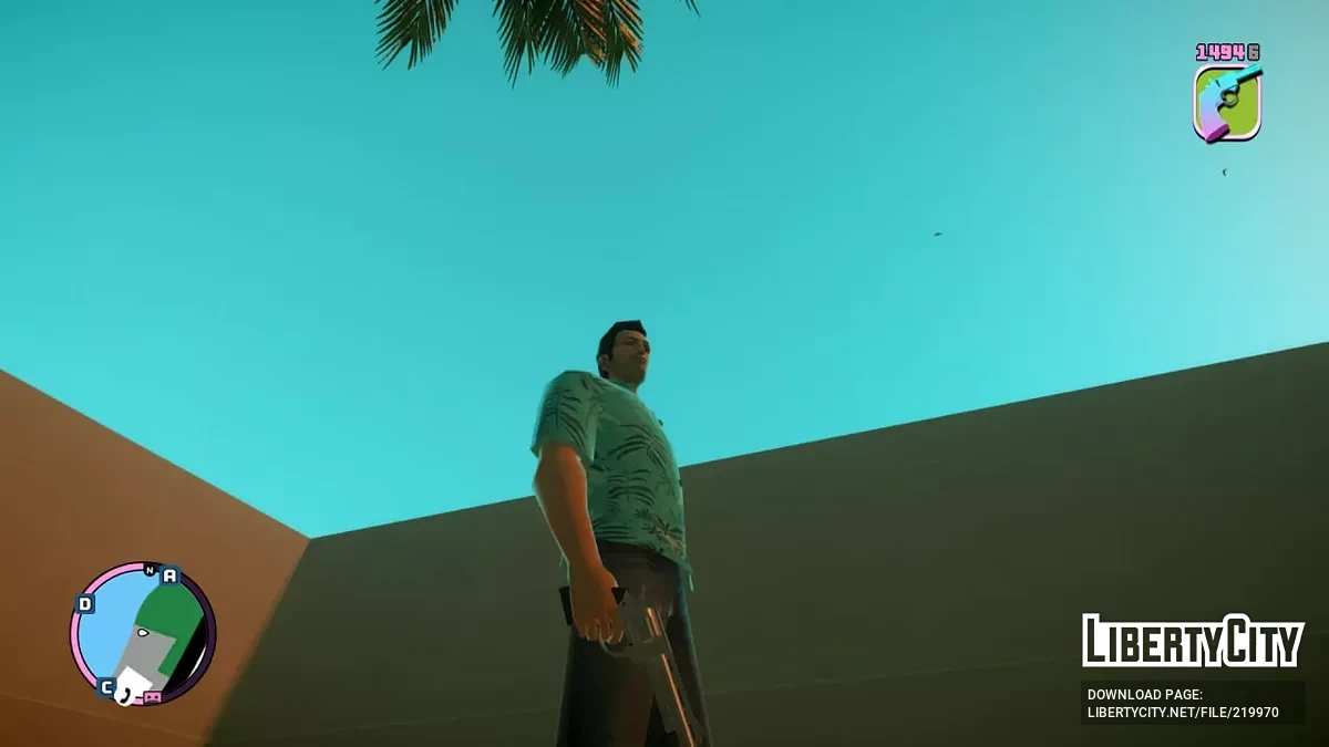 Standard Waffenmodell Texturänderungen + klassische Symbole & Sounds für GTA Vice City Nextgen Edition / GTA 4
