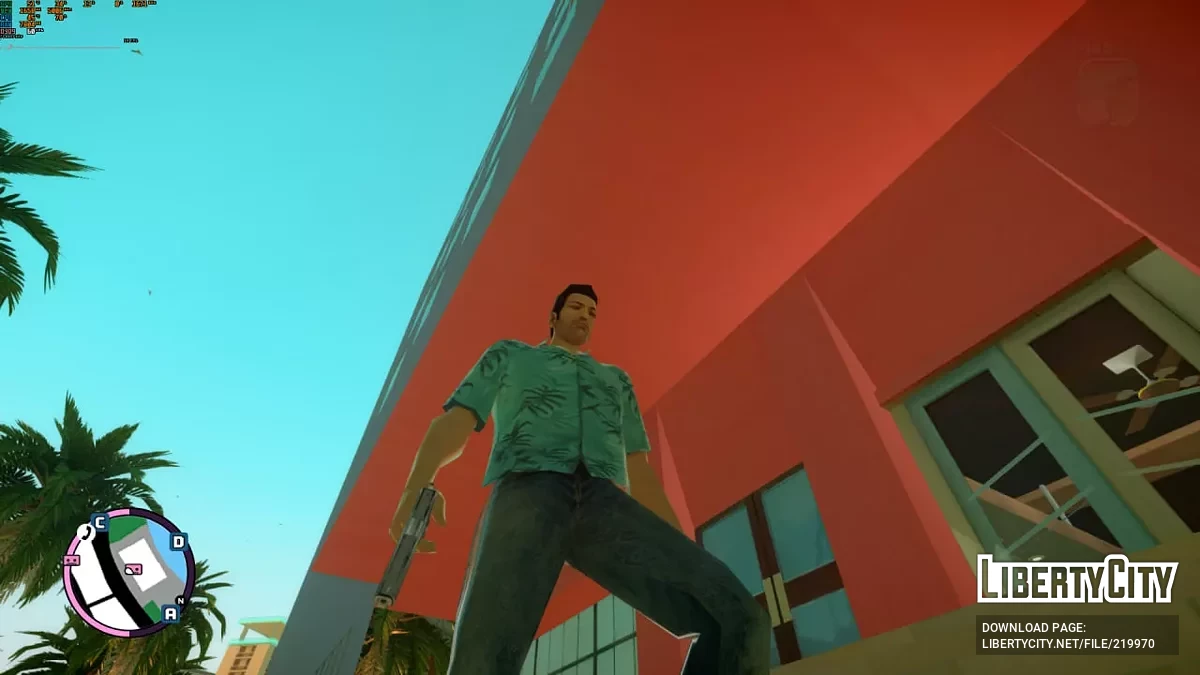 Standard Waffenmodell Texturänderungen + klassische Symbole & Sounds für GTA Vice City Nextgen Edition / GTA 4