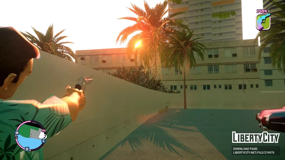 Standard Waffenmodell Texturänderungen + klassische Symbole & Sounds für GTA Vice City Nextgen Edition / GTA 4