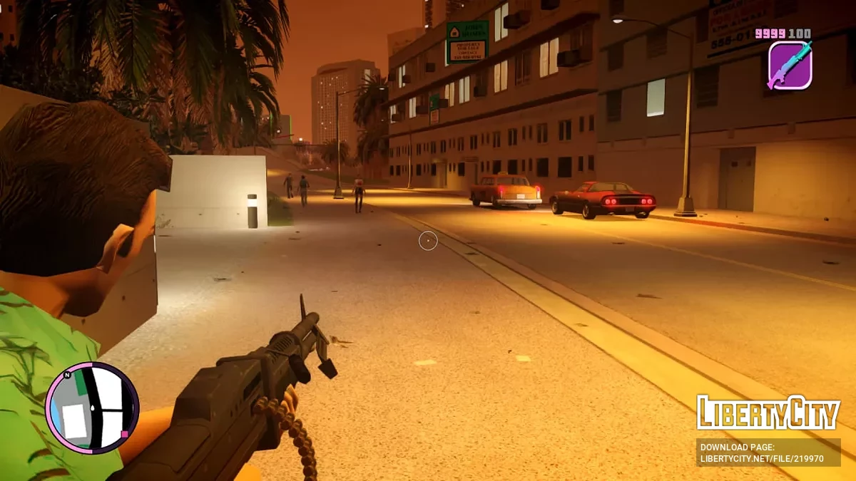 Standard Waffenmodell Texturänderungen + klassische Symbole & Sounds für GTA Vice City Nextgen Edition / GTA 4