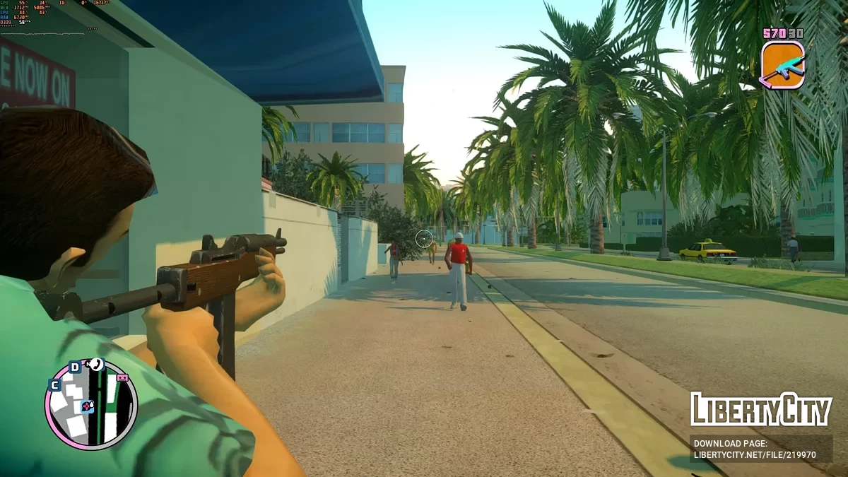 Standard Waffenmodell Texturänderungen + klassische Symbole & Sounds für GTA Vice City Nextgen Edition / GTA 4