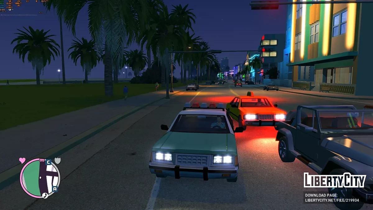 Моє особисте перетекстурування автомобіля для GTA Vice City Nextgen Edition / GTA 4