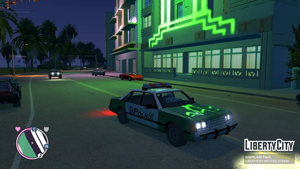 Моє особисте перетекстурування автомобіля для GTA Vice City Nextgen Edition / GTA 4